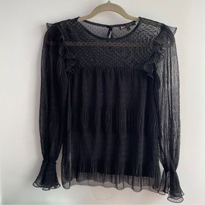 Maje elegant sheer blouse top